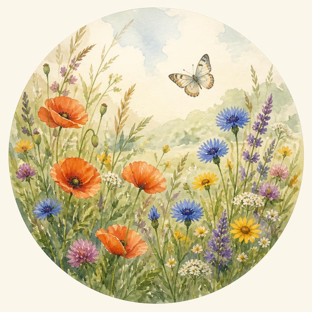 Watercolor illustration for The Meadow