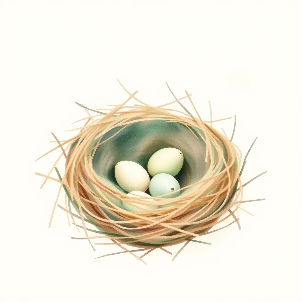 Watercolor illustration for The Nest