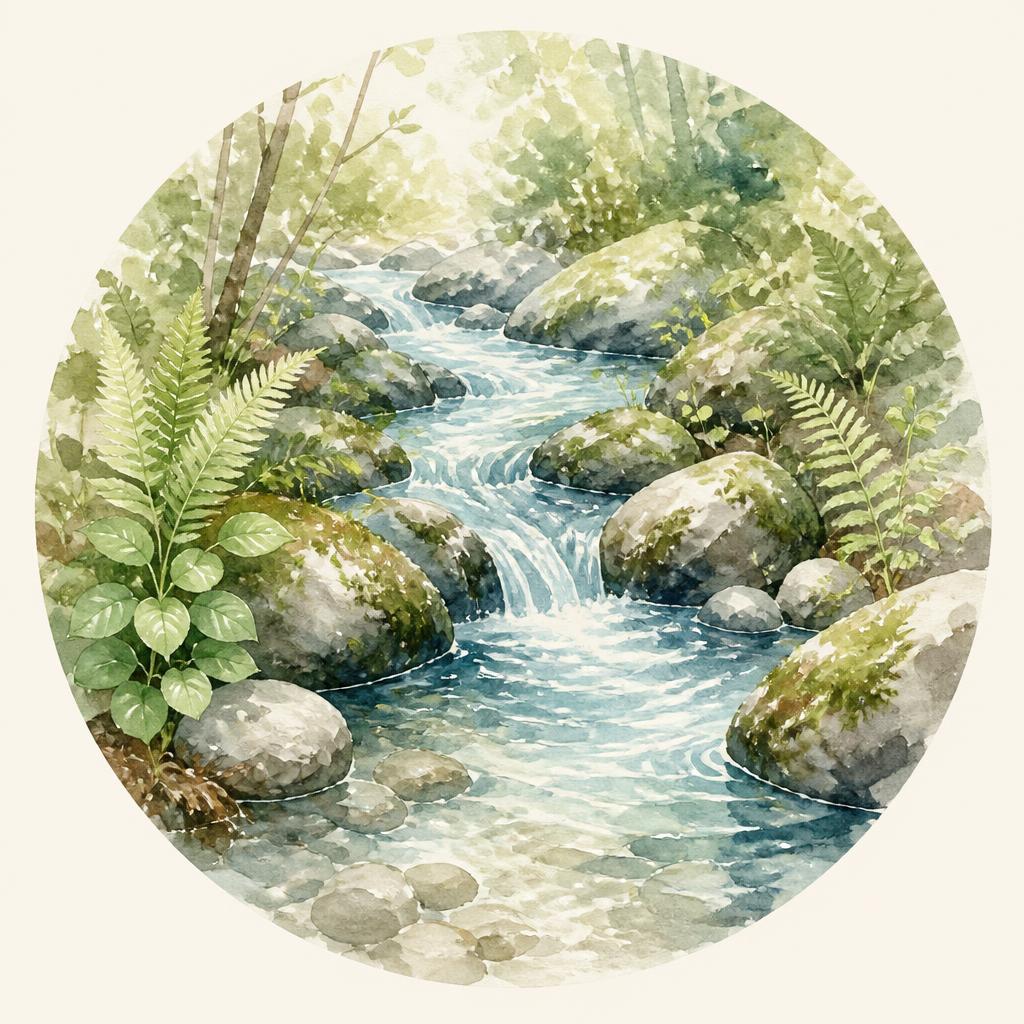 Watercolor illustration for The Spring