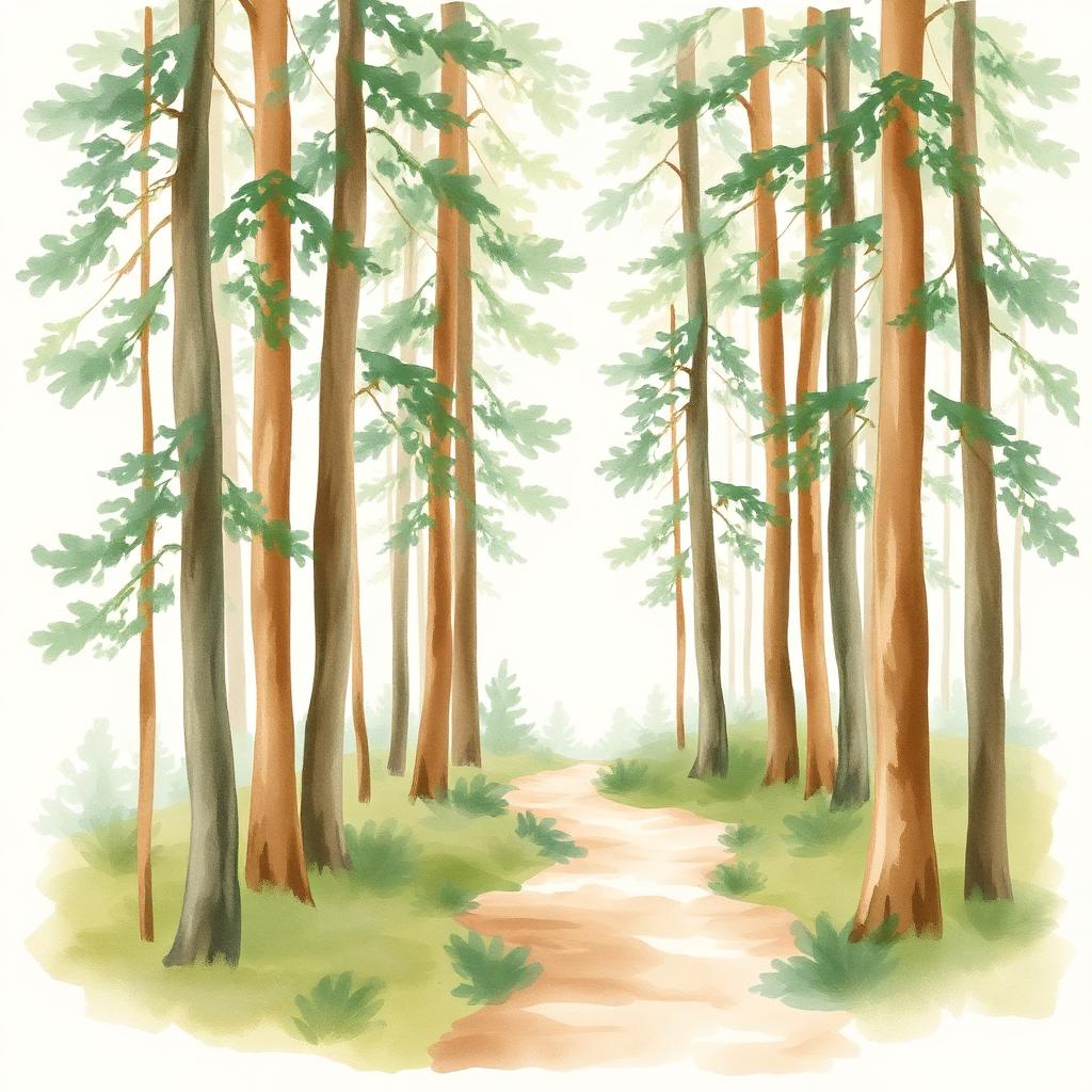 Watercolor illustration for The Glen