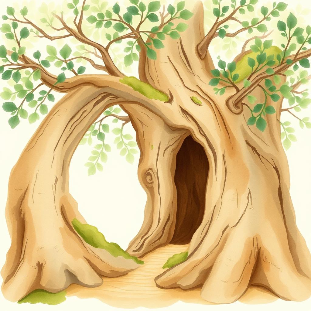 Watercolor illustration for The Hollow
